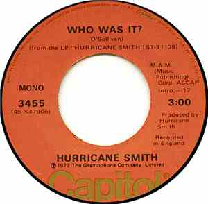 Hurricane Smith - Who Was It?