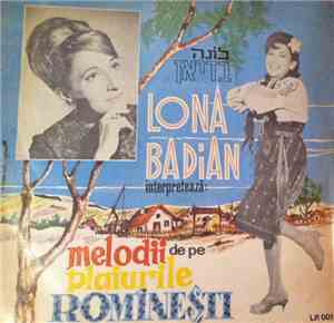 Lona Badian - Lona Badian Interpretează: Melodii De Pe Plaiurile Romînești
