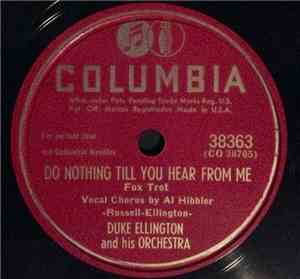 Duke Ellington And His Orchestra - Do Nothing Till You Hear From Me / Sultr ...