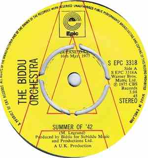 The Biddu Orchestra - Summer Of '42