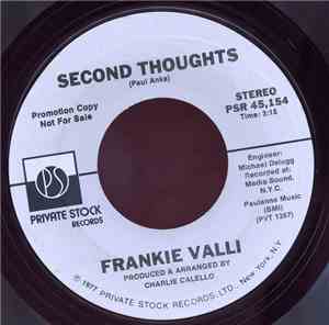 Frankie Valli - Second Thoughts