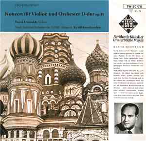 Tschaikowsky, David Oistrakh - Violine, Staatl. Sinfonie-Orchester Der UDSS ...