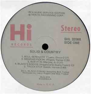 Bill Black Combo Featuring Bob Tucker  - Solid & Country
