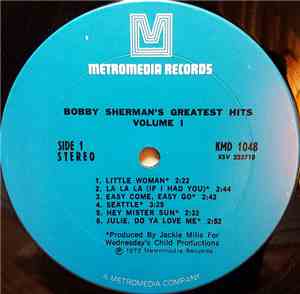 Bobby Sherman - Bobby Sherman's Greatest Hits Volume I