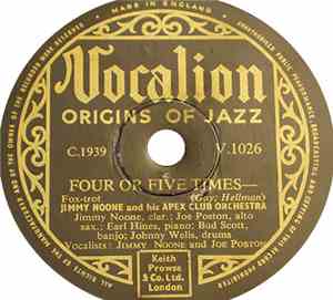 Jimmy Noone And His Apex Club Orchestra - Four Or Five Times / My Monday Da ...