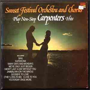 The Sunset Festival Orchestra - Play Non-Stop Carpenters Hits