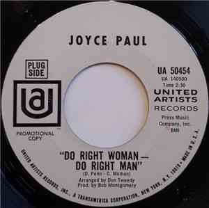 Joyce Paul - Do Right Woman - Do Right Man / You Didn't Come Home Last Nigh ...