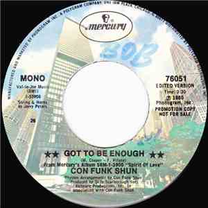 Con Funk Shun - Got To Be Enough