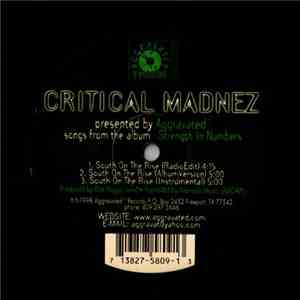 Critical Madnez - South On The Rise / How Far Will I Go?