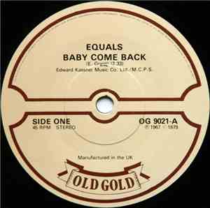 Equals - Baby Come Back / Hold Me Closer
