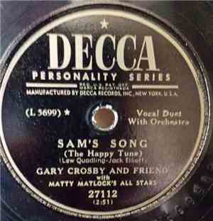 Gary Crosby  And Friend With Matty Matlock's All Stars - Sam's Song / Play  ...