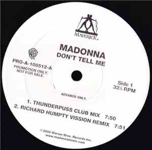 Madonna - Don't Tell Me