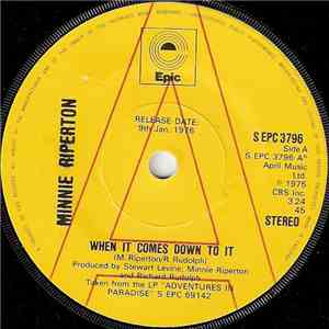 Minnie Riperton - When It Comes Down To It