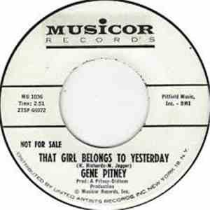 Gene Pitney - That Girl Belongs To Yesterday