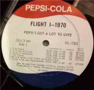 No Artist - Flight I-1970: Pepsi's Got A Lot To Give
