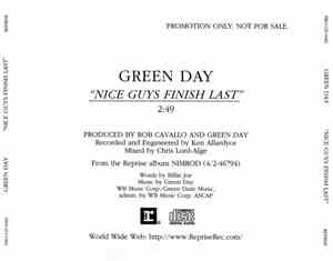 Green Day - Nice Guys Finish Last