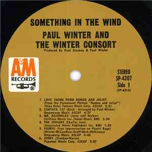 Paul Winter  And The Winter Consort - Something In The Wind