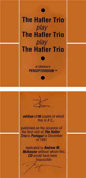 The Hafler Trio - The Hafler Trio Play The Hafler Trio Play The Hafler Trio