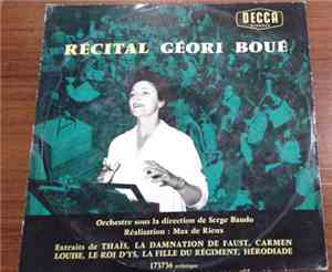 Geori Boué - Max De Rieux - Récital