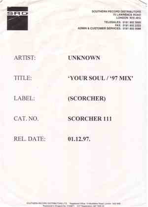 Unknown Artist - Your Soul / '97 Mix
