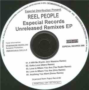 Reel People - Especial Records Unreleased Remixes EP