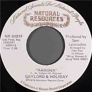 Gaylord & Holiday - Angelina (The Waitress At The Pizzeria) / Ramona