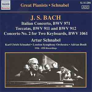 J.S. Bach, Karl Ulrich Schnabel, The London Symphony Orchestra, Sir Adrian  ...