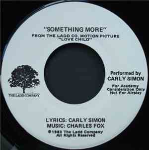Carly Simon And Charles Fox - Something More