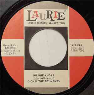 Dion & The Belmonts - No One Knows