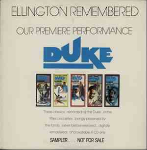 Duke Ellington - Ellington Remembered - Our Premiere Performance