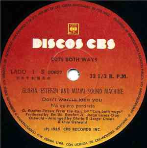 Gloria Estefan And Miami Sound Machine - Don't Wanna Lose You = No Quiero P ...