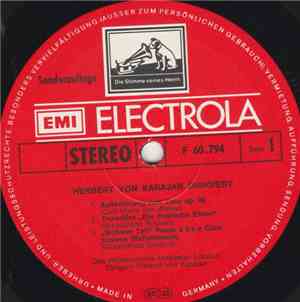 Herbert Von Karajan - Herbert Von Karajan Dirigiert Weber, Rossini, Smetana ...