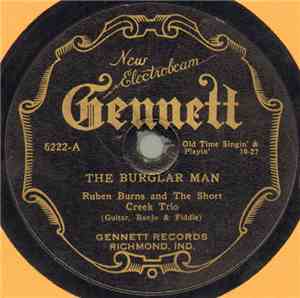 Ruben Burns And The Short Creek Trio - The Burglar Man / Nobody's Business