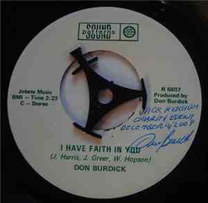 Don Burdick - I Have Faith In You / Open The Door To Your Heart