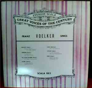 Franz Völker - Franz Voelker Sings