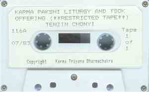 Tenzin Chonyi - Karma Pakshi Liturgy And Tsok