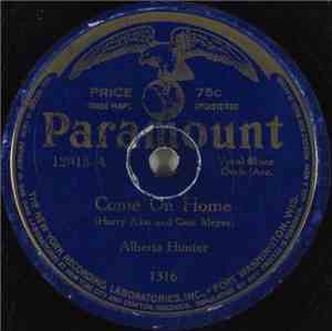 Alberta Hunter - Come On Home / Aggravatin' Papa