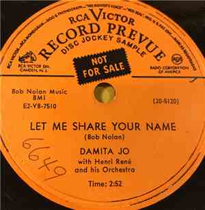 Damita Jo - Let Me Share Your Name / Go 'Way From My Window