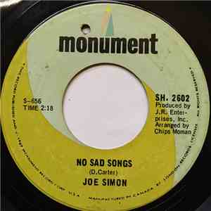 Joe Simon - No Sad Songs / Come On And Get It