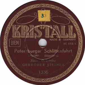 Salon-Orchester Gebrüder Steiner - Petersburger Schlittenfahrt / Im Uhrenla ...