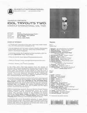 Various - Idol Tryouts Two: Ghostly International Vol. Two