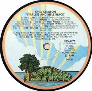 King Crimson - Starless And Bible Black