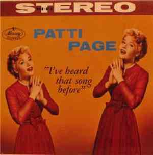 Patti Page - I've Heard That Song Before