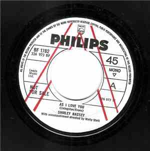 Shirley Bassey - As I Love You / Kiss Me, Honey Honey, kiss Me