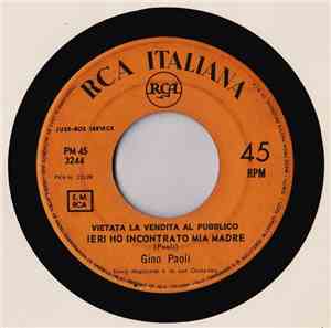 Gino Paoli - Ieri Ho Incontrato Mia Madre
