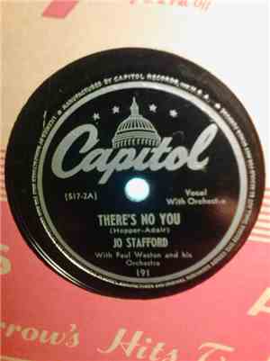 Jo Stafford With Paul Weston And His Orchestra - There's No You / Out Of Th ...