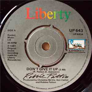 Robbie Patton - Don't Give It Up