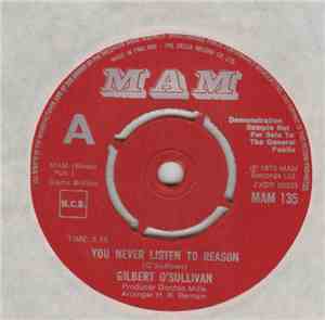 Gilbert O'Sullivan - You Never Listen To Reason
