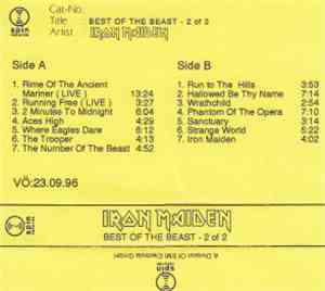 Iron Maiden - Best Of The Beast - 2 Of 2