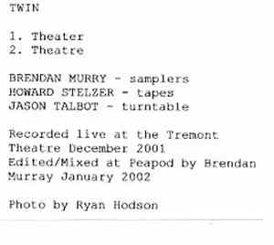 Twin - Theater/Theatre